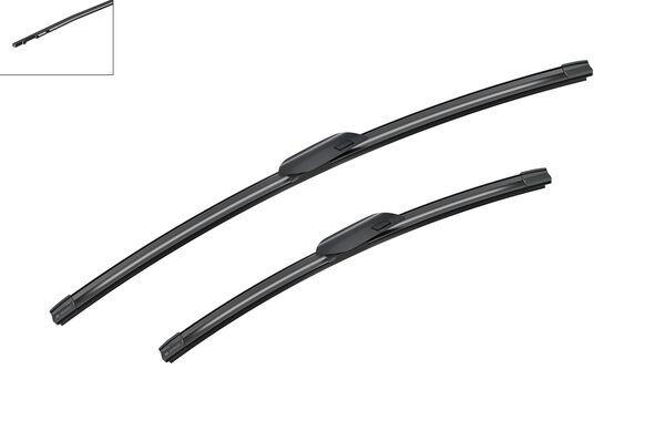 Torkarblad/Vindrutetorkare Bosch Aerotwin A984S Flatblade - 2-pack - Audi - A3 - OE 8Y1998002