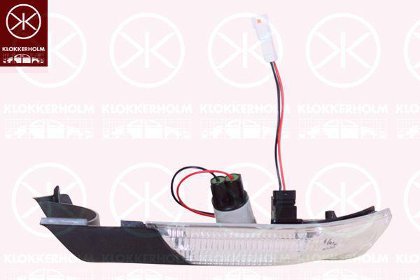 Blinkers sidospegel Klokkerholm - Skoda - Octavia, Octavia scout. VW - Polo, Cross-polo - OE 1Z0949102D