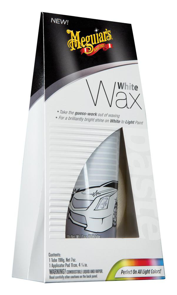 Meguiars White Wax - Flytande Bilvax & Appliceringssvamp 198 g
