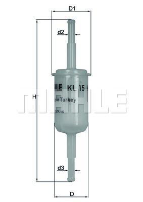 Bränslefilter Mahle - VW - Renault - Seat - Audi - Lada - Skoda