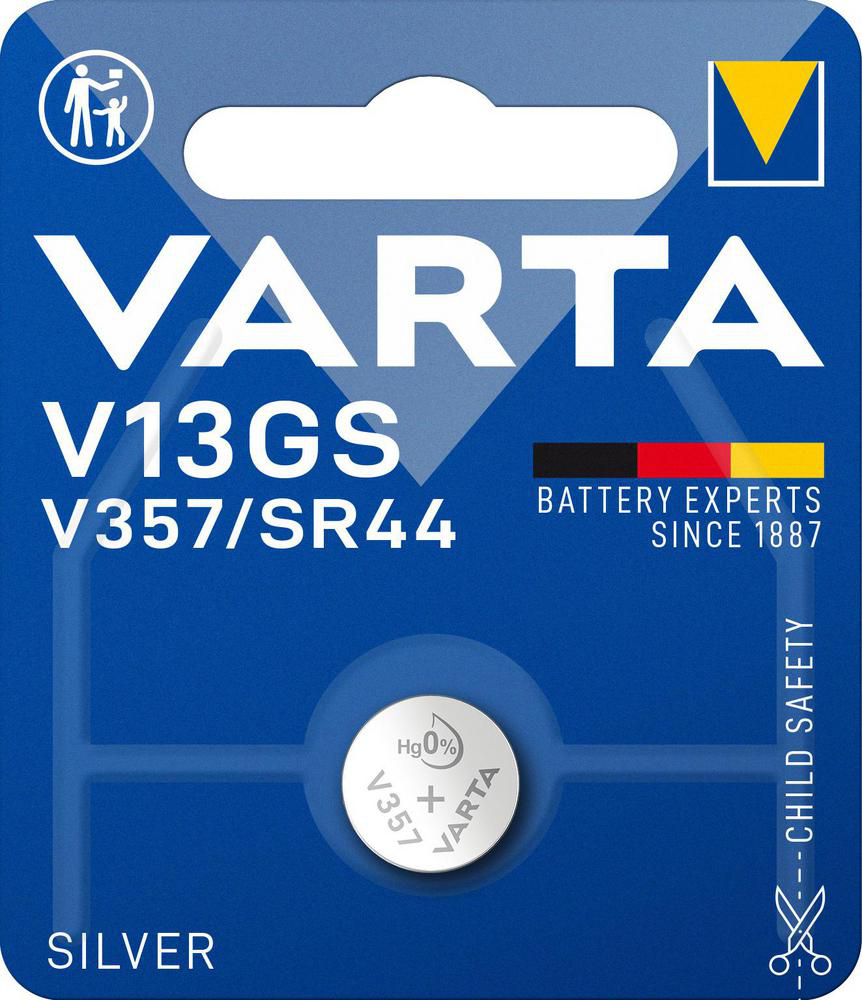 V13GS, SR44 knappcellsbatteri Varta