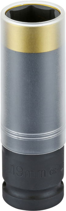 Hjulhylsa 1/2" 6-Kant Med Skydd 19mm Sonic
