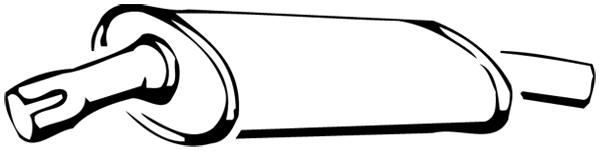 Främre ljuddämpare Walker - Fiat - Ducato. Citroen - C25 - OE ZF07579129,7710074,7579129,ZF07710074,172187,173101