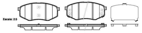 Bremseklosser sett - Hyundai - Ix35, Ix20. Kia - Soul
