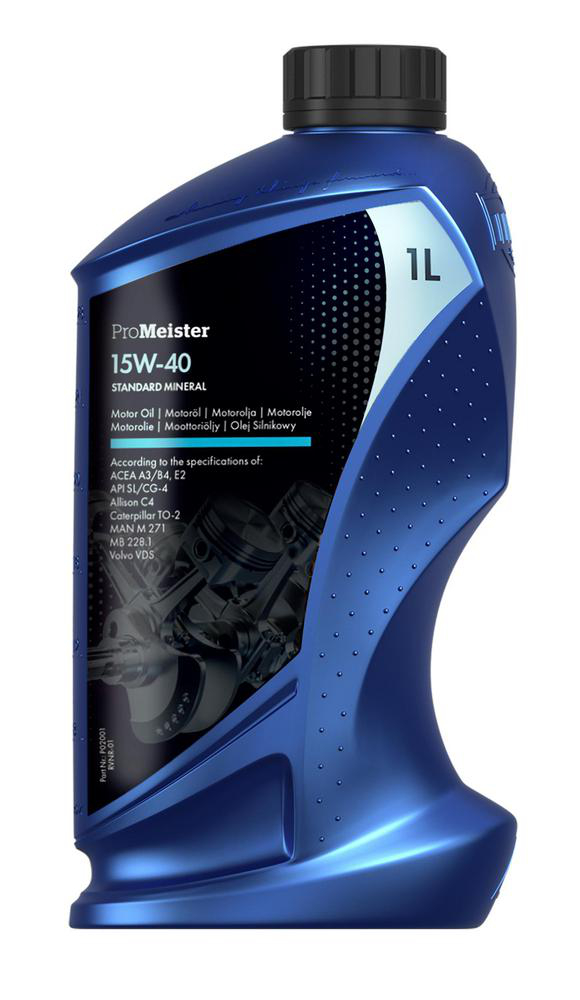 ProMeister Promeister Standard Mineral 15W-40 Motorolje 1 l - Motorolje - VW - Volvo - Ford - Renault - Opel - Toyota - Fiat - Saab