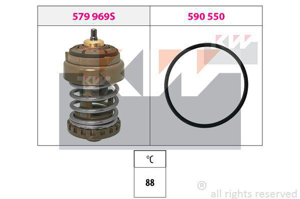 Termostat Facet - BMW - G31, 3-serie, X3, 5-serie g30 - OE 8581627,11538581627
