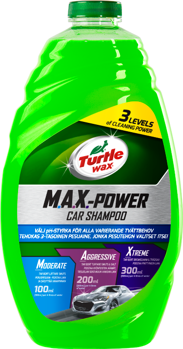 Turtle Wax Car Shampoo Max Power 4 Lt