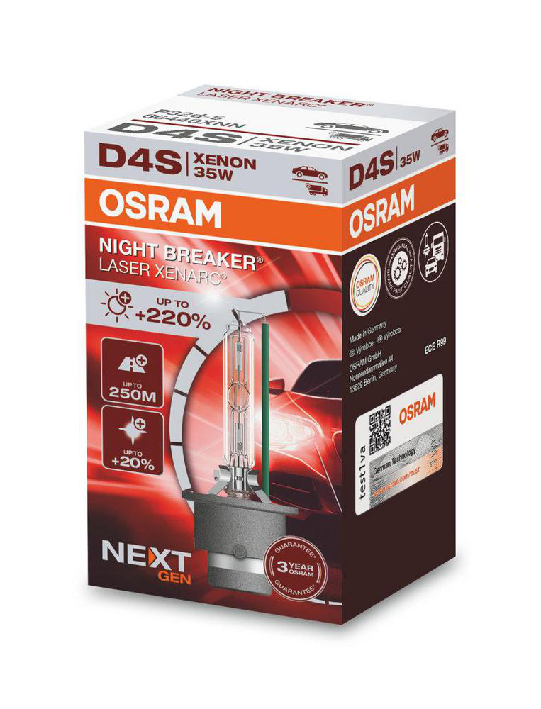 Osram Xenarc Night Breaker Laser - Xenonlampa D4S 35W 42 V 1-pack - Toyota - Mazda - Mitsubishi - Honda - Lexus - Suzuki - Subaru