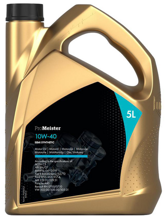 ProMeister Promeister Semi Synthetic 10W-40 Motorolje Dunk 5 l - Motorolje - Volvo - VW - Renault - Toyota - Opel - Ford - Mercedes - Fiat