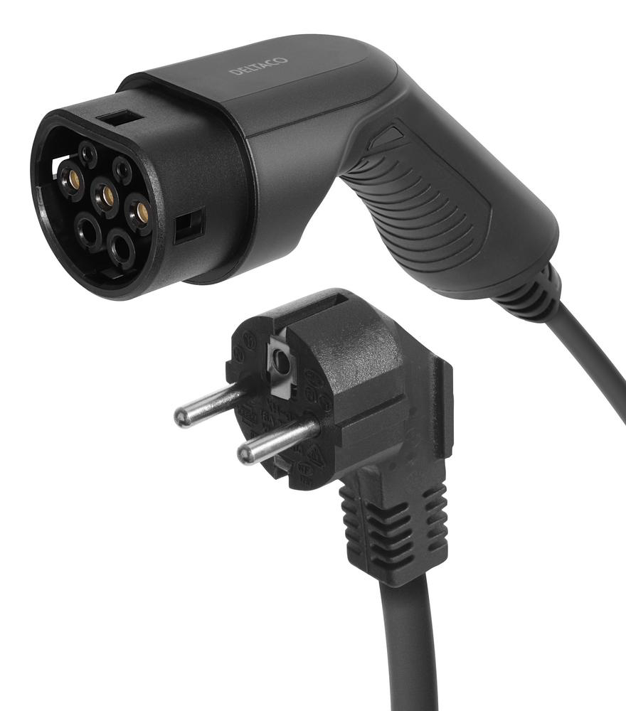 Deltaco e-Charge (3.6 kW / 16 A) Stickkontakt till Typ 2 - Laddkabel 5