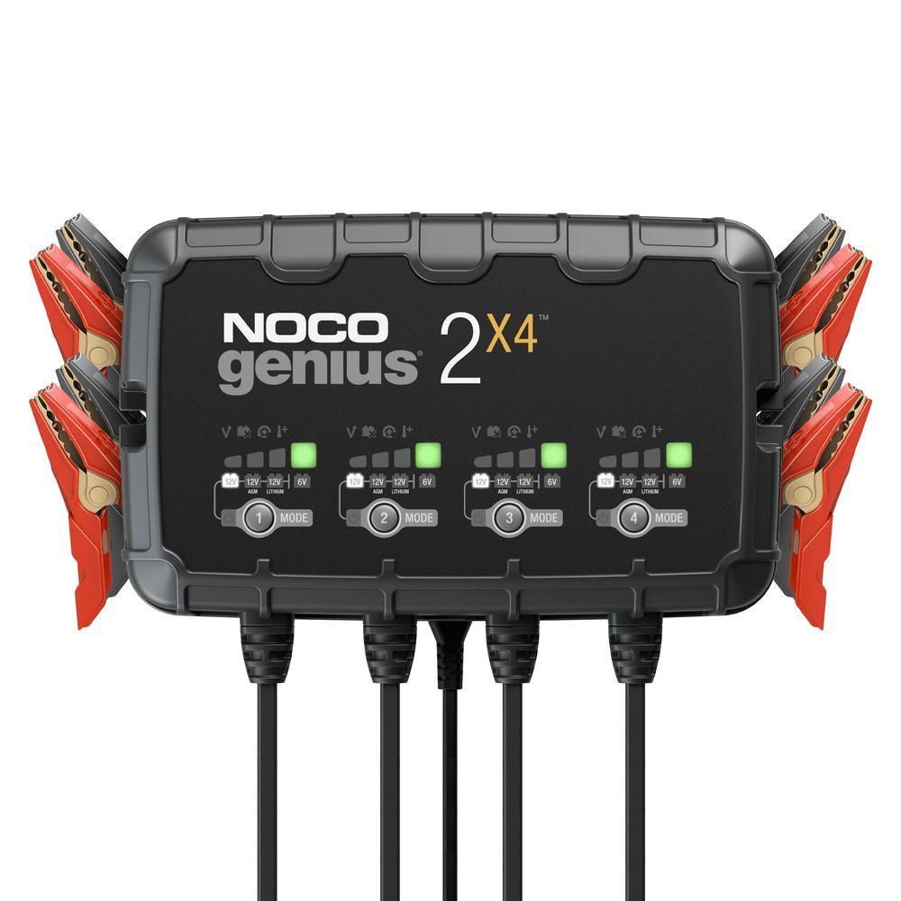 NOCO Genius 2X4 - Batterilader 6V/12V, 4 X 2A