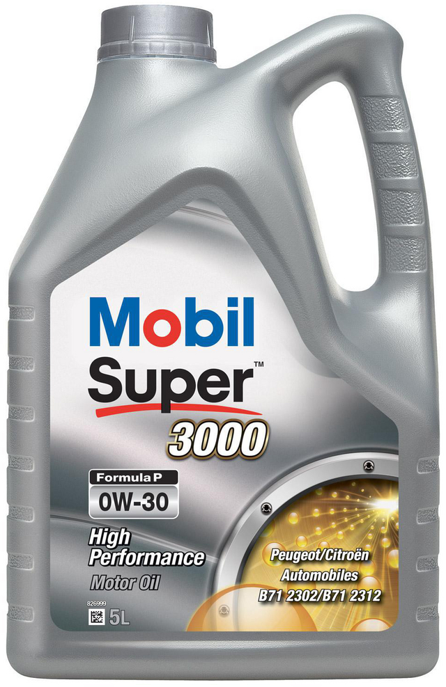 Mobil Super 3000 Formula P 0W-30 Motorolja Dunk 5 l - Motorolja - Toyota - Peugeot - Kia - Citroen - Fiat - Hyundai - Ford - Subaru