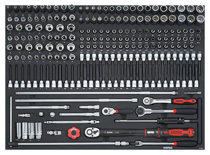 Kombinationssats 3/8" SFS 218-Delar Sonic