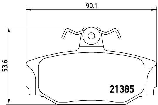 Bromsbelägg Brembo - Volvo - V70, Xc70, V90, 740, 850, S70, S90, 960, 760, 780