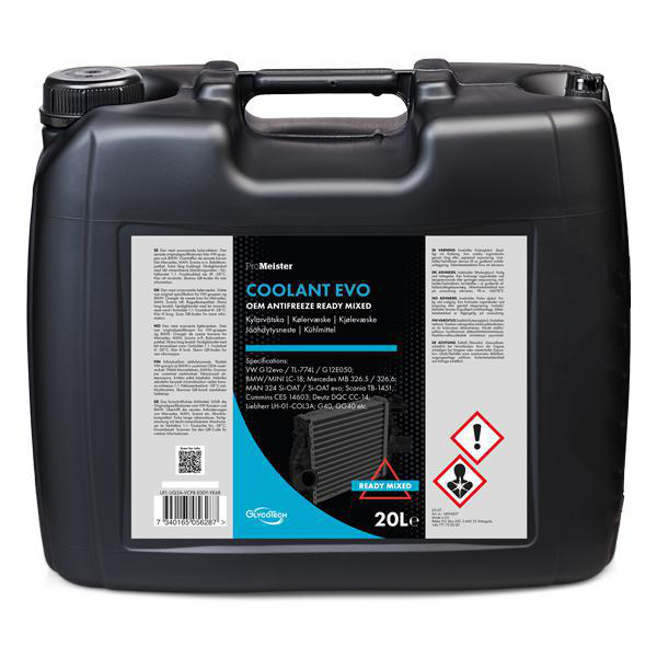 ProMeister OEM COOLANT EVO Ready Mixed 20L ProMeister - VW - Audi - Skoda - Mercedes - BMW - Seat - Ford - Mini