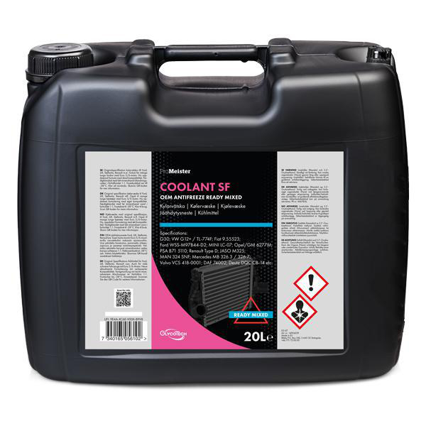 ProMeister OEM COOLANT SF Ready Mixed 20L ProMeister - Toyota - Ford - Renault - Peugeot - Opel - Nissan - Saab - Citroen