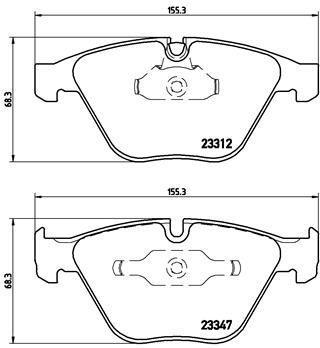 Bremsebelegg - BMW - E9*, E60, X1 e84, E61 xdrive, M1, E63, E6, M3