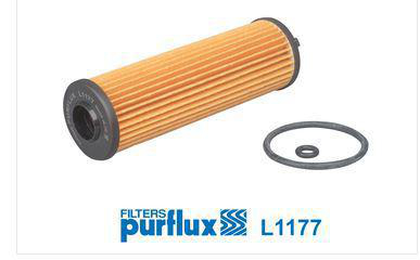 Purflux L1177 oljefilter – Ø48 mm, Høyde 161 mm – Med pakninger - VW - Skoda - Audi - Seat - Cupra - Ford