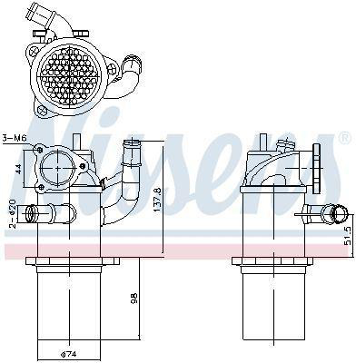 EGR-kylare Nissens - VW - Skoda - Audi - Seat