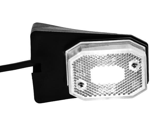 LED Posisjonslys Valeryd 64x42x28 hvit med feste CC=40mm, 12-30V inkl.