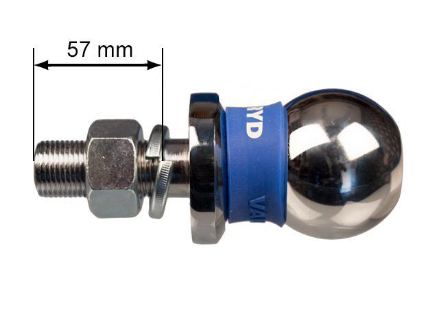 Dragkula 50mm med 19mm tapp Valeryd
