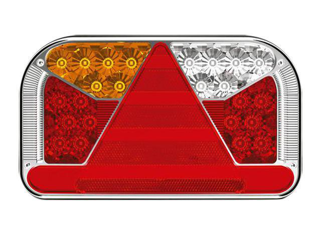 LED Baklys Ve 240x140x55 12/24V refleks, skilt-, dim- og ryggelys. Baj