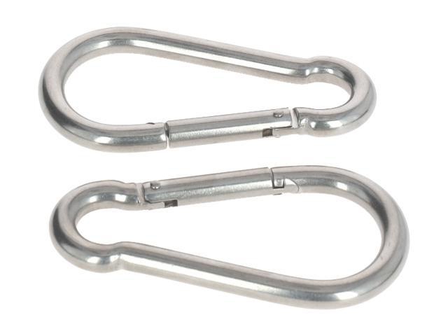Karbinhake DIN5299 C 7x70mm, 90Kg Rostfritt stål (2 pack) Valeryd