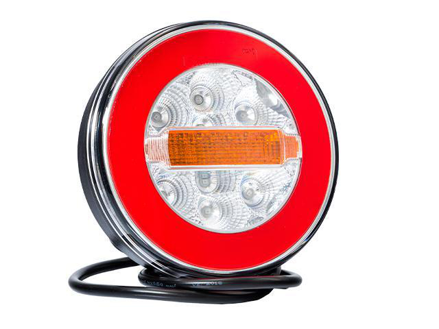 LED Baklampa SCANDI-113 Hö/Vä Ø140x50,5mm 12-24V Valeryd