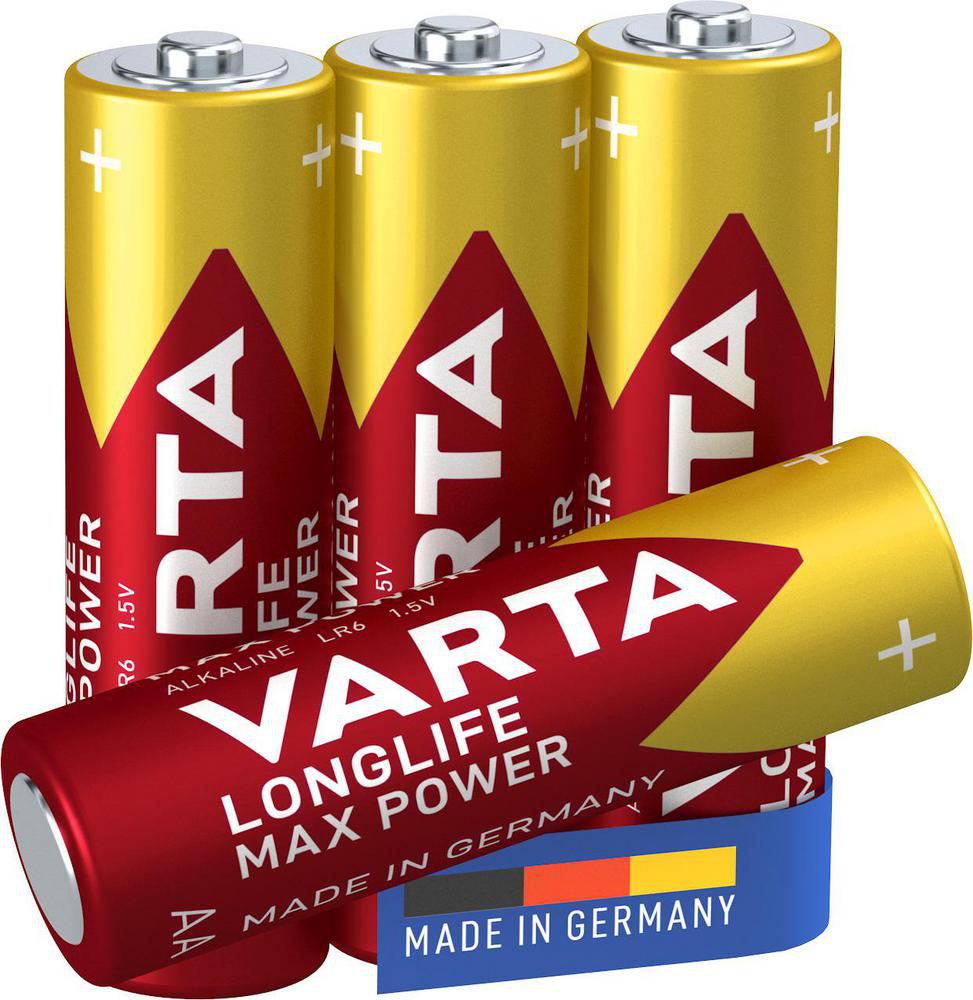 Longlife Max Power, Alkaliskt batteri, AA (4-pack) Varta