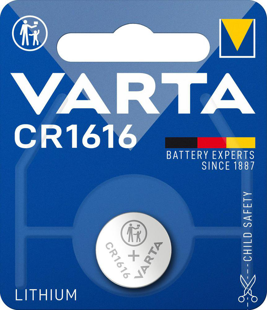Knappcellsbatteri CR1616 Varta - Toyota - Yaris. Mitsubishi - Outlander, L-200, Pajero, Carisma, Grandis
