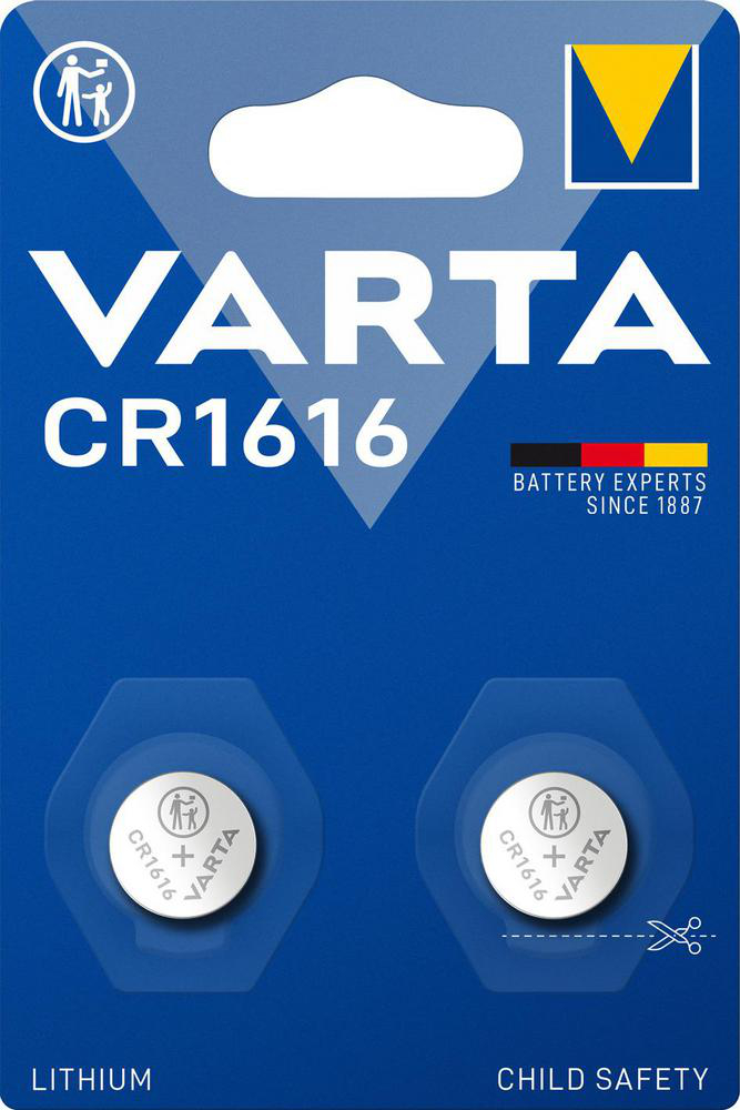 Knappcellsbatteri CR1616 (2-pack) Varta