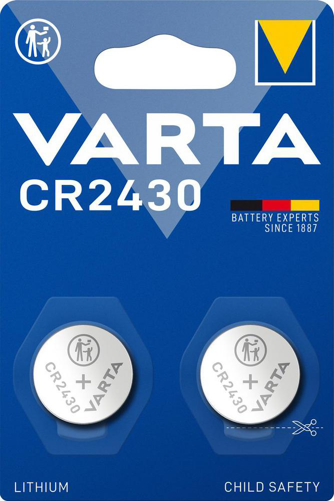 Knappcellsbatteri Litium CR2430 (2-pack) Varta - Volvo - Audi - VW