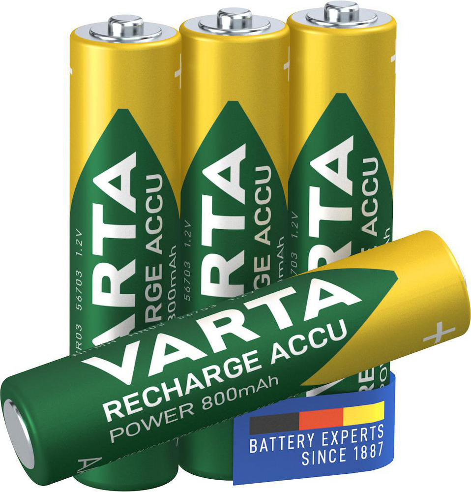 Batteri AAA RECHARGE (4-pack) Varta