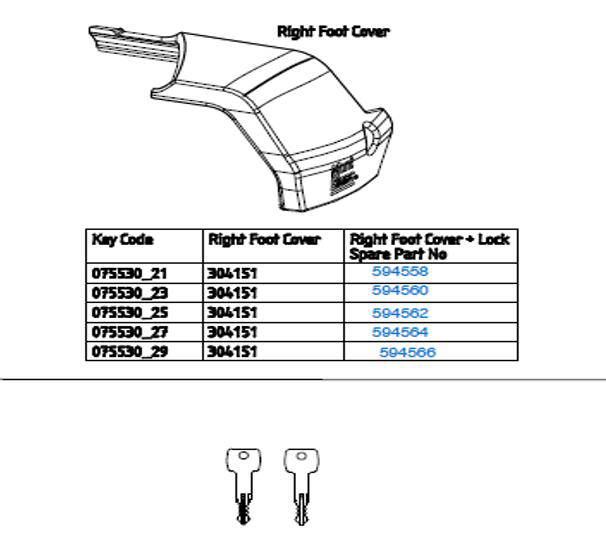 Reservdel cover höger Xplore_key25 Mont Blanc