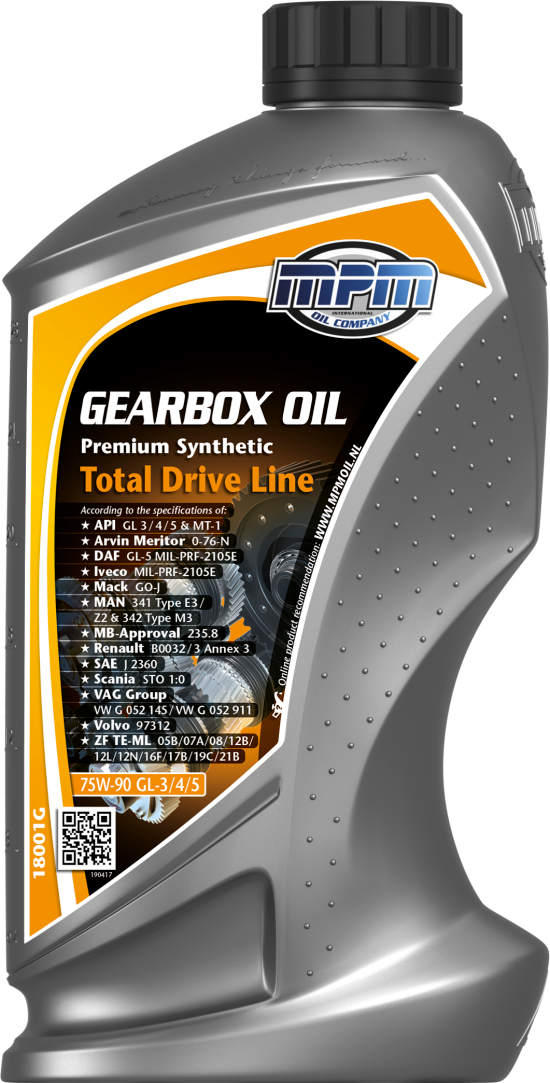 MPM Gearoil Premium Synthetic TDL 75W-90 GL-3/4/5 1L MPM - Volvo - VW - Toyota - Ford - Audi - Skoda - Saab - Kia