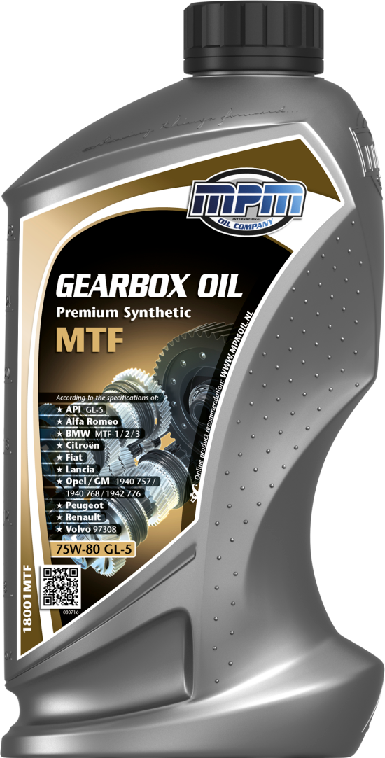 MPM 75W-80 GL-5 Premium Syntetisk MTF 1 l - Volvo - VW - Renault - Peugeot - Audi - BMW - Citroen - Opel