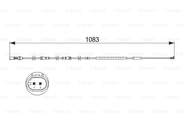 Slitagevarnare Bosch - BMW - 5-SERIE-serie, 5-serie f07, 6-serie, 7-serie, M6, M5 f10, F12 - OE 34356791958