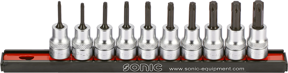Bitspipesett 3/8" Torx - 10 deler