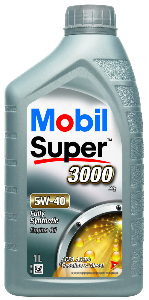 MOBIL SUPER 3000 X1 5W-40 1LIT Mobil - Motorolja - Volvo - VW - Toyota - Audi - Renault - Mercedes - Skoda - Kia