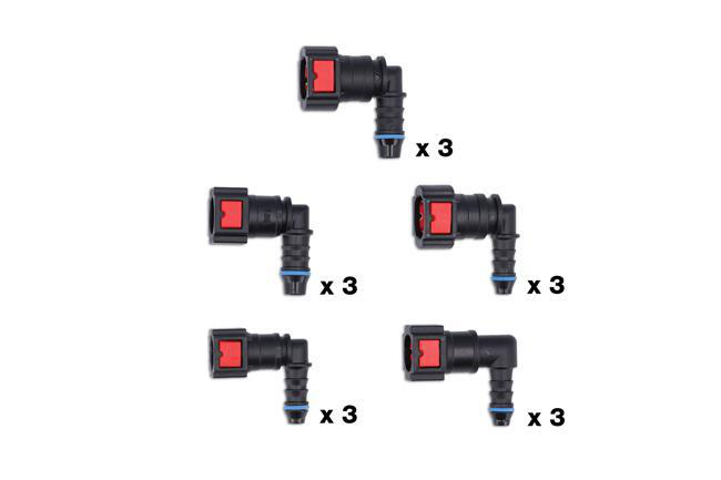 Diverse 90° vinklade AdBlue snabbkopplingar 15 st Tool Connection