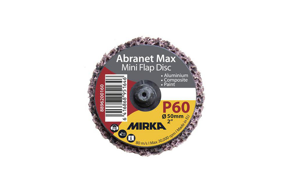 Lamellskiva Abranet Max Mini Quick Lock Roloc 50mm P60 Mirka
