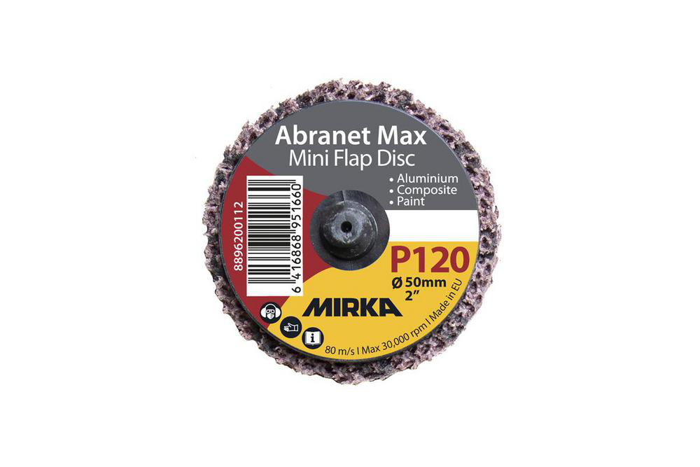 Lamellskiva Abranet Max Mini Quick Lock Roloc 50mm P120 Mirka