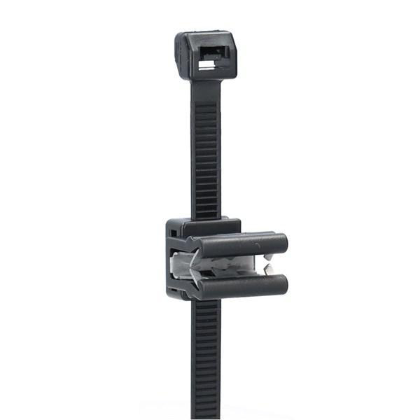 Buntband 200x4.8 mm med klips för kant 1-3 mm Nelco