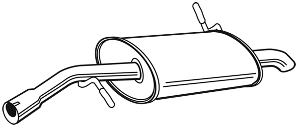 Bakre ljuddämpare Walker - Citroen - C3, C2 - OE 1726NT,1607343580