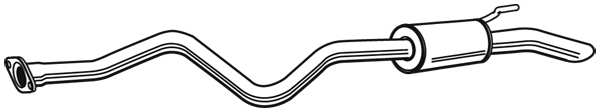 Bakre ljuddämpare Walker - Toyota - Hi-ace - OE 174305B781,1743075191,1743075231,174305B791,1743075190,174305B780