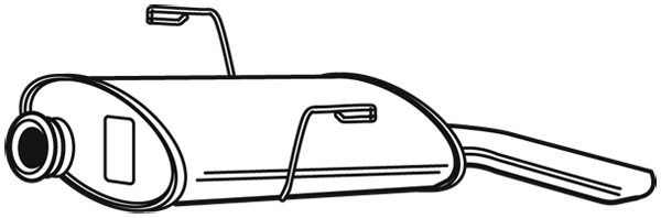 bakre lydpotte - Peugeot - 306