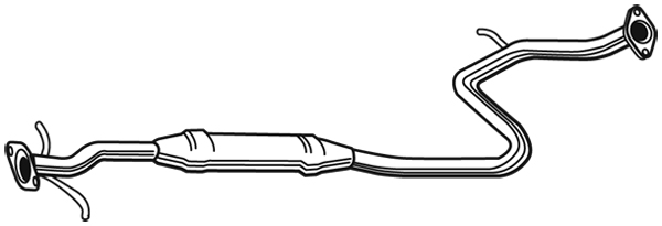Mellan ljuddämpare Walker - Hyundai - Accent - OE 2865025000,2865025010
