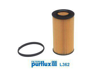 Purflux L362 oljefilter – høyde 125 mm, diameter 64 mm, filterinnsats