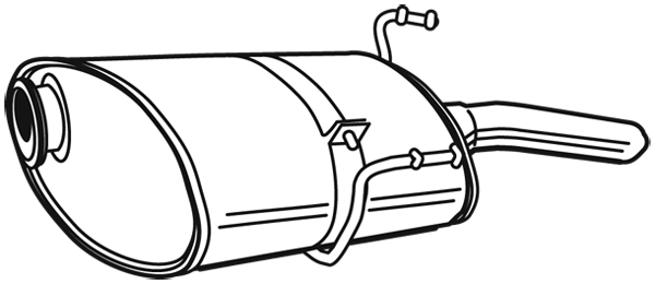Bakre ljuddämpare Walker - Peugeot - 406 - OE 1726HZ
