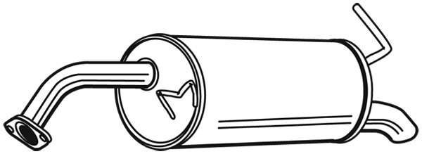 Bakre ljuddämpare Walker - Hyundai - Getz - OE 287301C020,287301C025,287301C630